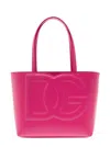 Dolce & Gabbana Fuchsia Shoulder Bag With Logo Dg In Leather Woman In Pink