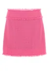 Dolce & Gabbana Women Fuchsia Tweed Mini Skirt