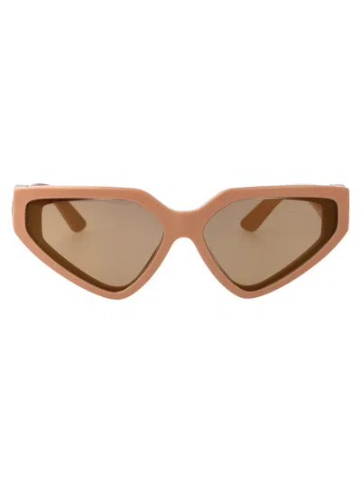 Dolce & Gabbana Full Camel Acetate Sunglasses In Brown
