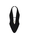 Dolce & Gabbana Dg One-piece Swimsuit In Black