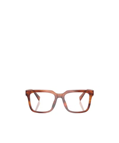 Dolce & Gabbana Full Frame Plain Mirror In Brown