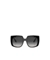 Dolce & Gabbana Square-frame Oversized Sunglasses In Black On Leopard Brown Print