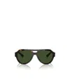 Dolce & Gabbana Logo-engraved Sunglasses In Green