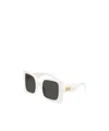 Dolce & Gabbana Full Frame Sunglasses In White