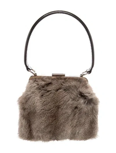 Pre-owned Dolce & Gabbana Fur Evening Bag Vintage In Multi