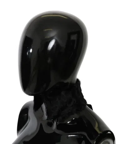 Dolce & Gabbana Fur Neck Collar Wrap Scarf In Black
