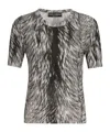Dolce & Gabbana Short Sleeve Sweater In Gray