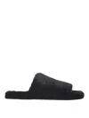Dolce & Gabbana Fur Sandals In Black