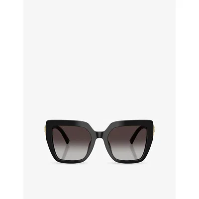 Dolce & Gabbana G4538 Square-frame Acetate Sunglasses In Black