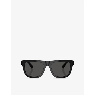 Dolce & Gabbana G4545 Square-frame Acetate Sunglasses In Black
