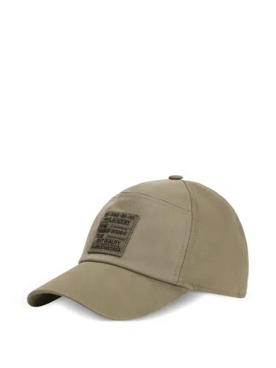 Dolce & Gabbana Gabardine Baseball Cap In Brown