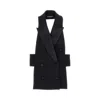 Dolce & Gabbana Open-back Virgin Wool-blend Waistcoat In Black