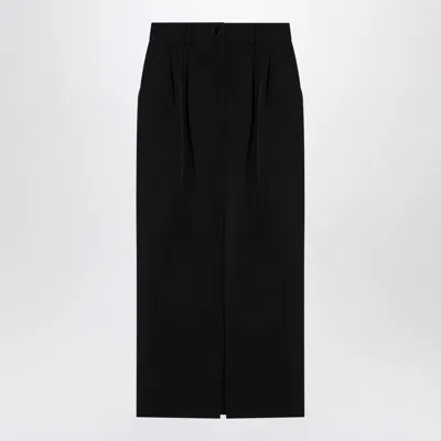 DOLCE & GABBANA DOLCE & GABBANA GABARDINE PENCIL SKIRT