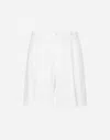Dolce & Gabbana Gabardine Shorts With Side Pockets In White