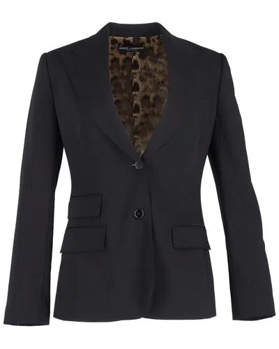 Pre-owned Dolce & Gabbana Gabardine Turlington Blazer, Size Eu 46 (authentic Pre-loved)