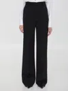 Dolce & Gabbana Black Wool Flared Trousers In Black