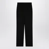 Dolce & Gabbana Black Wool Gabardine Tuxedo Trousers In Black