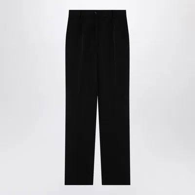 DOLCE & GABBANA DOLCE & GABBANA GABARDINE TUXEDO TROUSERS