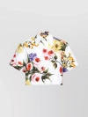 DOLCE & GABBANA GARDEN PRINT CROP TOP