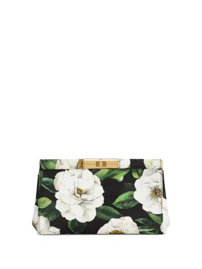 Dolce & Gabbana Gardenia Clutch In Schwarz