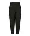 Dolce & Gabbana Cargo Pants With High Waist And Multiple Pockets In Black