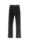 Dolce & Gabbana Men's Wide Leg Denim Cotton Jeans In Nero