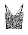 Dolce & Gabbana Gemstone-embellished Top In Gray