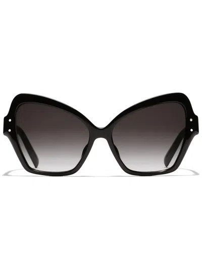 Dolce & Gabbana Generic Geometric-frame Sunglasses In Black