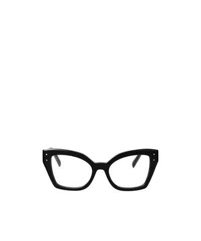 DOLCE & GABBANA DOLCE  GABBANA EYEWEAR BUTTERFLY FRAME GLASSES