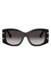 Dolce & Gabbana Geometric-frame Sunglasses In Black