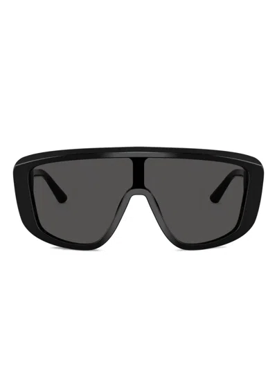 Dolce & Gabbana Acetate Dg4520 Marlene Rectangle Sunglasses In Black