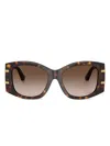 Dolce & Gabbana Geometric-frame Sunglasses In Brown