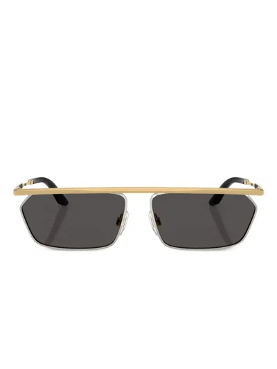Dolce & Gabbana Geometric-frame Sunglasses In Gold