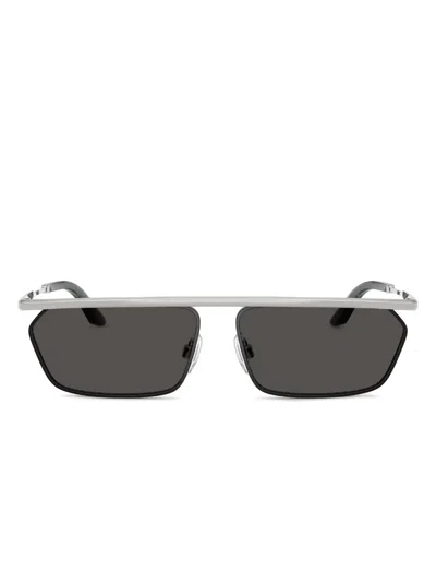 Dolce & Gabbana Geometric-frame Sunglasses In Silver