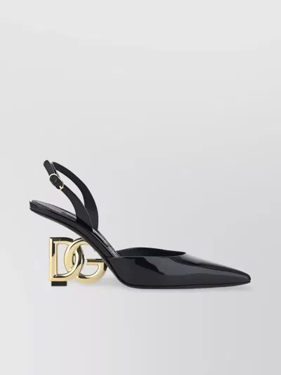 Dolce & Gabbana Geometric Heel Calfskin Pumps