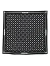 Dolce & Gabbana Geometric-pattern Silk Scarf In Black