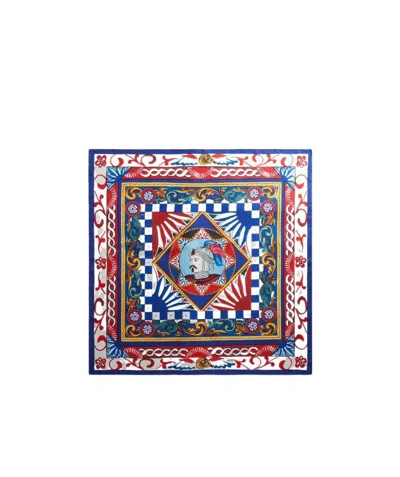 DOLCE & GABBANA DOLCE  GABBANA CARRETTO PATTERNED SCARF