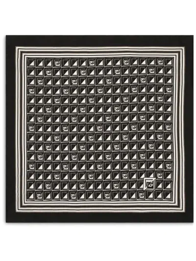Dolce & Gabbana Geometric-print Scarf In Multi