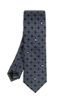 Dolce & Gabbana Geometric-print Silk Tie In Black