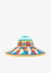 Dolce & Gabbana Geometric Print Sun Hat In Multicolor