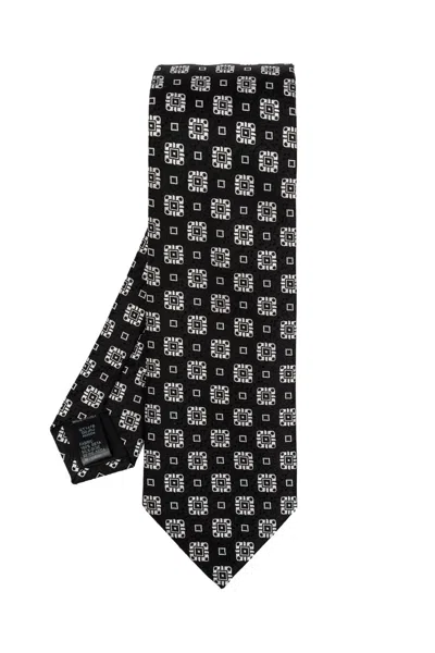 Dolce & Gabbana Geometric Printed Tie In Black