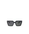 Dolce & Gabbana Crystal-embellished Square-frame Sunglasses In Black