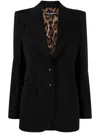 Dolce & Gabbana Dolce&gabbana Turlington Stretch Wool Blazer In Black