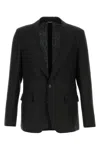 Dolce & Gabbana Linen Blazer With Front Pockets And Long Sleeves