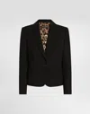 Dolce & Gabbana Bi-stretch Sallia Jacket In Black