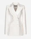 Dolce & Gabbana Long-sleeved Suit Jacket In White
