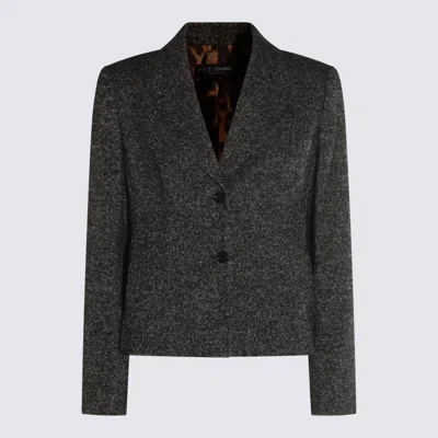 DOLCE & GABBANA DOLCE & GABBANA DARK GREY BLAZER