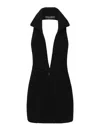 Dolce & Gabbana Ribbed Sleeveless V-neck Midi Jacket In Black