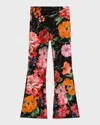 Dolce & Gabbana Floral Pants In Black Print