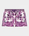 Dolce & Gabbana Majolica-print Shorts In Multi